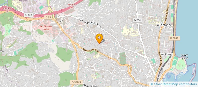 localisation de l'entreprise STEJAC  ANTIBES