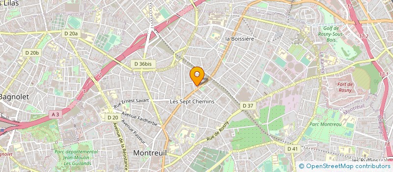 localisation de l'entreprise STEKO  MONTREUIL