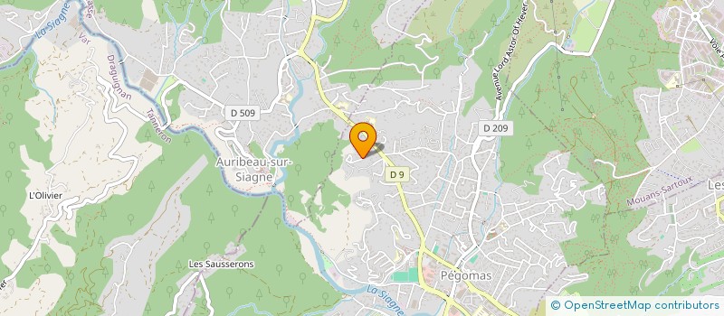 localisation de l'entreprise STEL  PEGOMAS