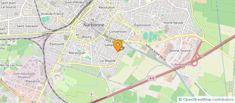localisation de l'entreprise STEL à NARBONNE
