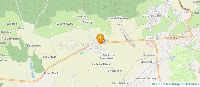 localisation de l'entreprise STEL CREATIONS à SAINT-MARTIN-DU-VIEUX-BELLEME