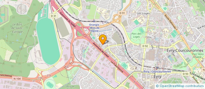 localisation de l'entreprise STEL ENSEIGNES à EVRY-COURCOURONNES