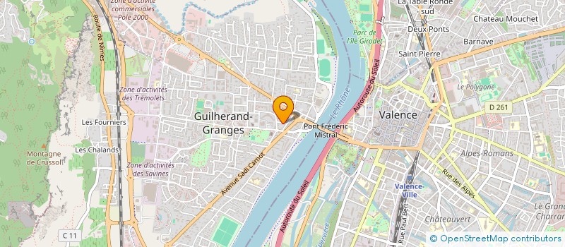 localisation de l'entreprise STELA  GUILHERAND-GRANGES