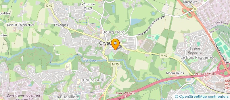 localisation de l'entreprise STELADO à ORVAULT