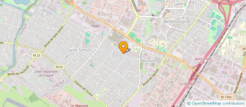 localisation de l'entreprise STELAS à TOULOUSE