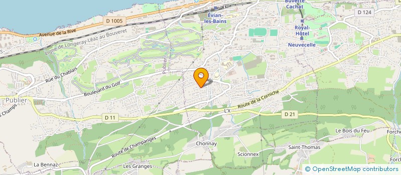 localisation de l'entreprise STELAT  EVIAN-LES-BAINS