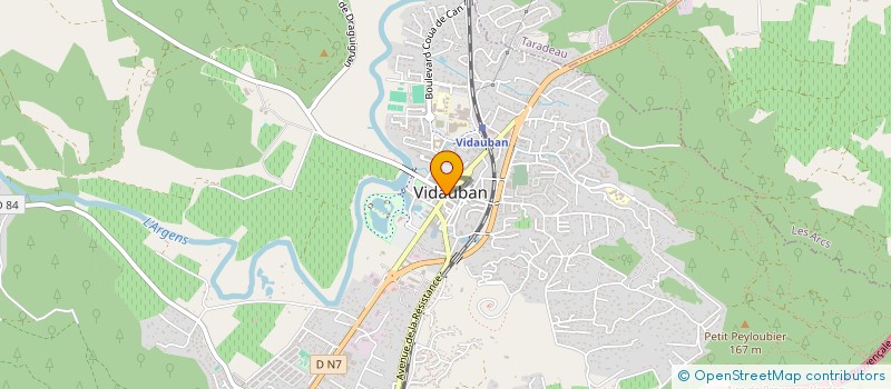 localisation de l'entreprise STELAURE  VIDAUBAN