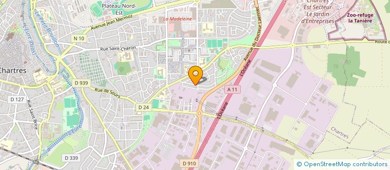 localisation de l'entreprise STELC à CHARTRES
