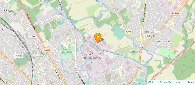 localisation de l'entreprise STELEC  PONT-SAINTE-MARIE