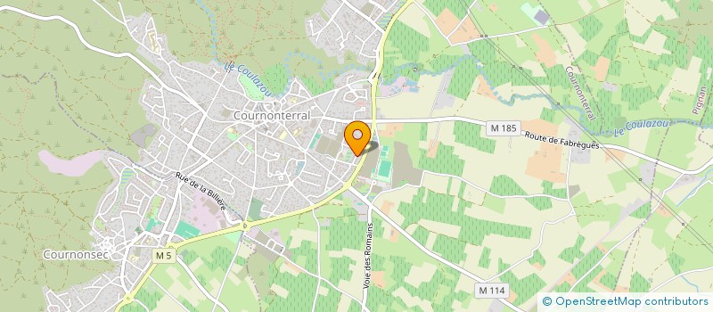 localisation de l'entreprise STELEC  COURNONTERRAL