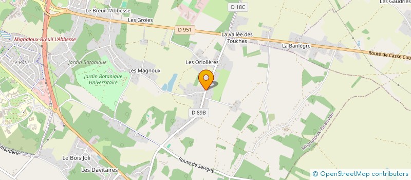 localisation de l'entreprise STELENE à MIGNALOUX-BEAUVOIR