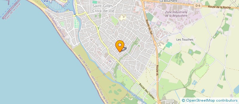 localisation de l'entreprise STELENE à SAINT-GILLES-CROIX-DE-VIE