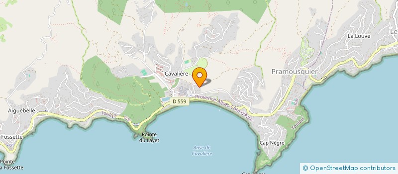 localisation de l'entreprise STELENE à LE LAVANDOU