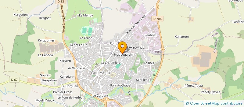 localisation de l'entreprise STELEVA à GOUESNOU