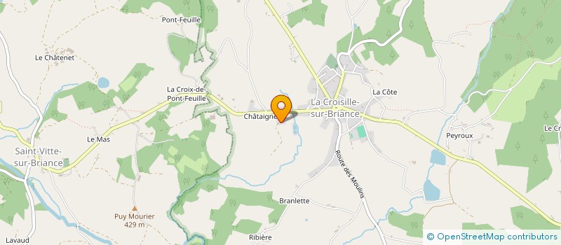 localisation de l'entreprise STELHIS à LA CROISILLE-SUR-BRIANCE