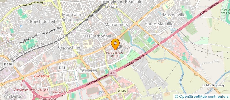 localisation de l'entreprise STELI VISIO à NIMES