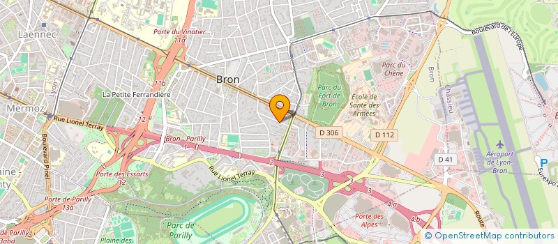 localisation de l'entreprise STELICO à BRON