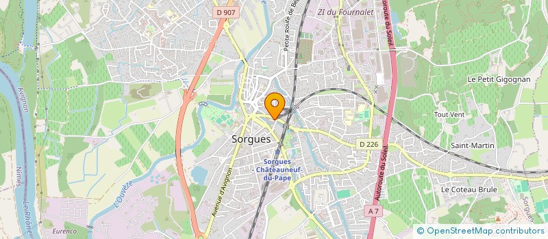 localisation de l'entreprise STELIE à SORGUES