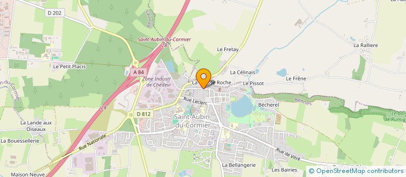 localisation de l'entreprise STELIE  SAINT-AUBIN-DU-CORMIER