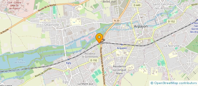 localisation de l'entreprise STELIE  EGLY