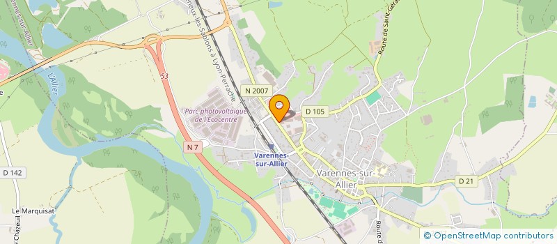 localisation de l'entreprise STELIN à VARENNES-SUR-ALLIER