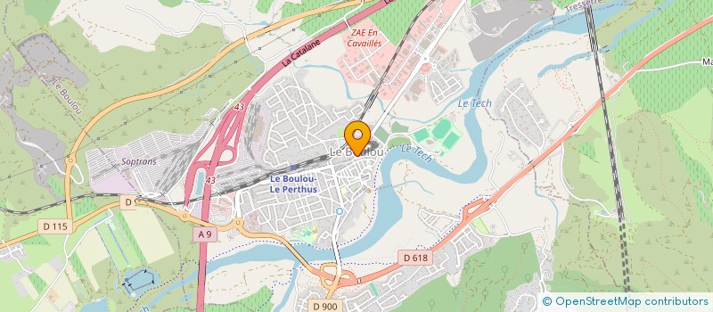 localisation de l'entreprise STELINE à LE BOULOU