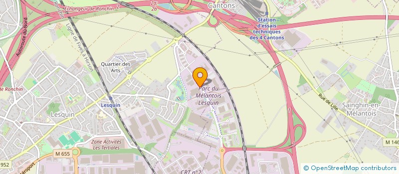 localisation de l'entreprise STELIO 1 (SECTION A 1222/1244/1390) à LESQUIN