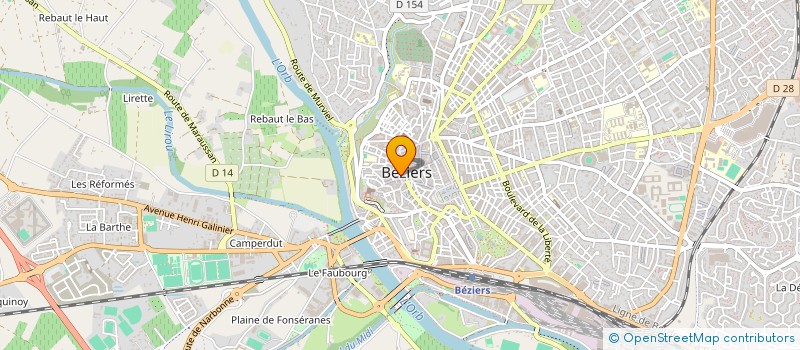 localisation de l'entreprise STELL à BEZIERS