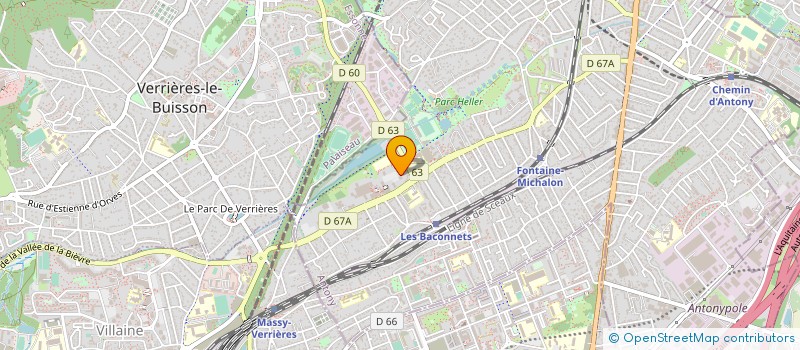 localisation de l'entreprise STELL'AIR à ANTONY