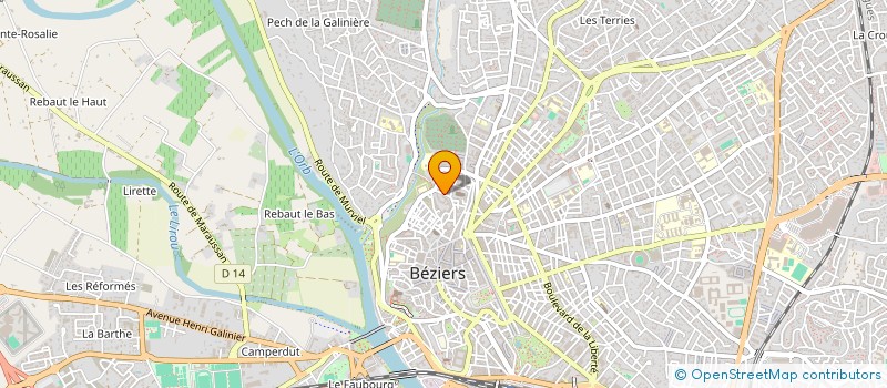 localisation de l'entreprise STELL'ART  BEZIERS