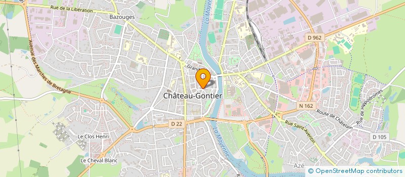 localisation de l'entreprise STELL'CARE  CHATEAU-GONTIER-SUR-MAYENNE