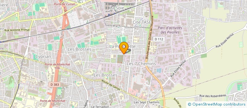 localisation de l'entreprise STELLA  VAULX-EN-VELIN