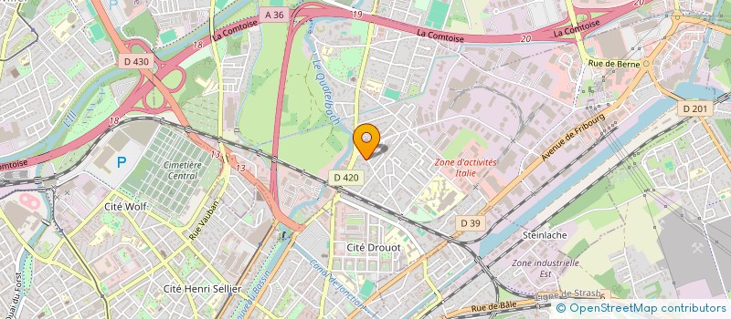 localisation de l'entreprise STELLA  ILLZACH