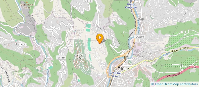 localisation de l'entreprise STELLA à NICE