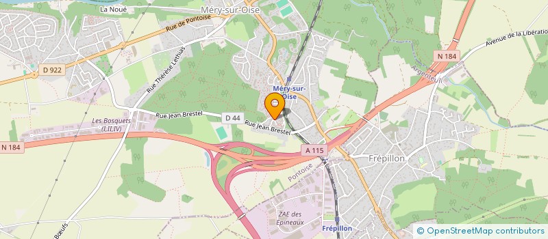 localisation de l'entreprise STELLA  MERY-SUR-OISE