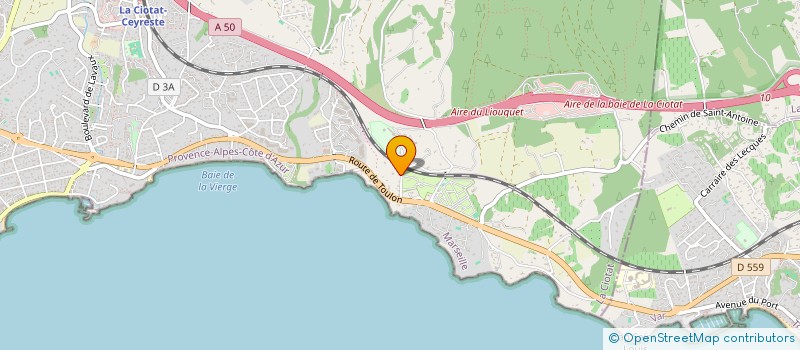 localisation de l'entreprise STELLA  LA CIOTAT