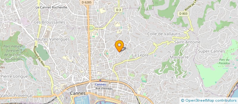 localisation de l'entreprise STELLA à LE CANNET