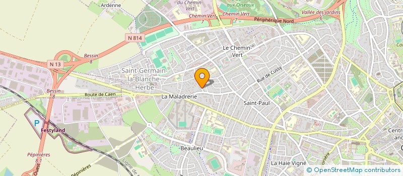 localisation de l'entreprise STELLA à CAEN