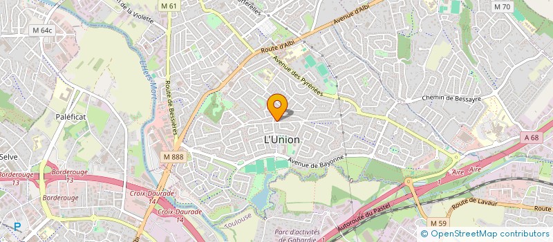 localisation de l'entreprise STELLA à L'UNION