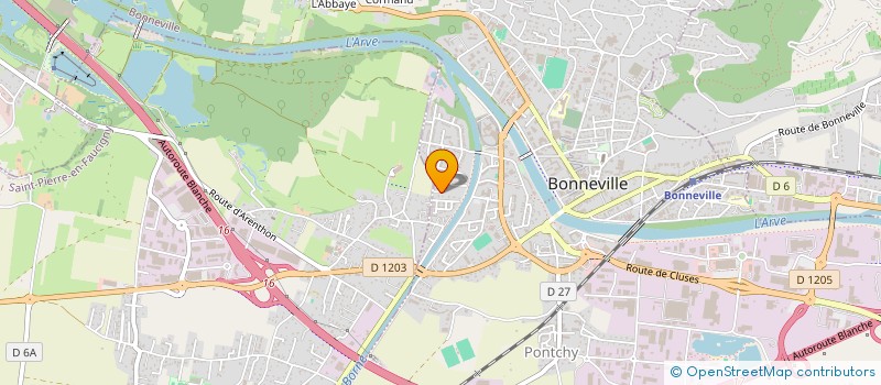 localisation de l'entreprise STELLA  BONNEVILLE