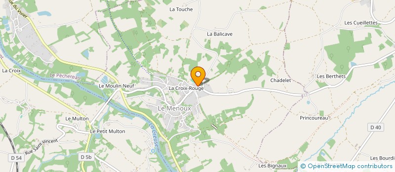localisation de l'entreprise STELLA à LE MENOUX