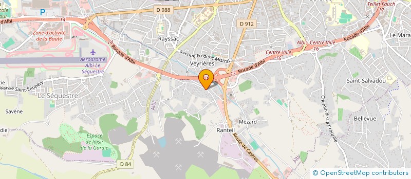 localisation de l'entreprise STELLA à ALBI