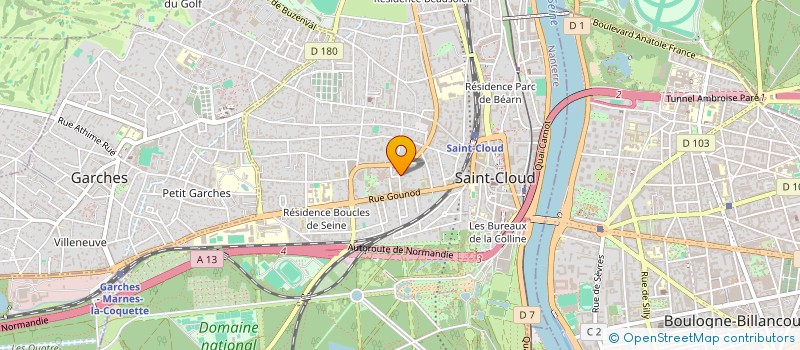 localisation de l'entreprise STELLA à SAINT-CLOUD