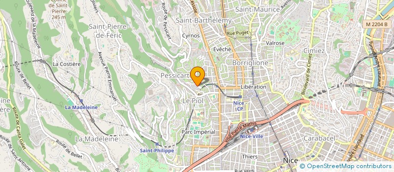 localisation de l'entreprise STELLA à NICE