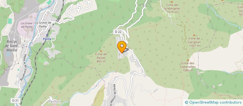 localisation de l'entreprise STELLA ALPINA  PEILLE