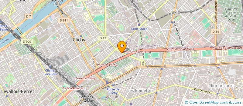 localisation de l'entreprise STELLA BATI à CLICHY