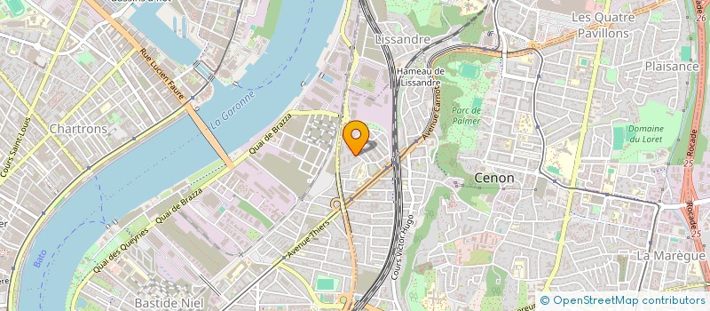 localisation de l'entreprise STELLA CENON  CENON