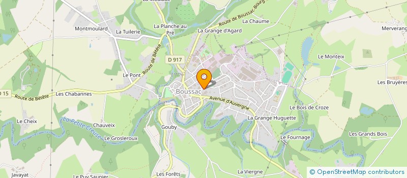 localisation de l'entreprise STELLA DISTRIBUTION à BOUSSAC