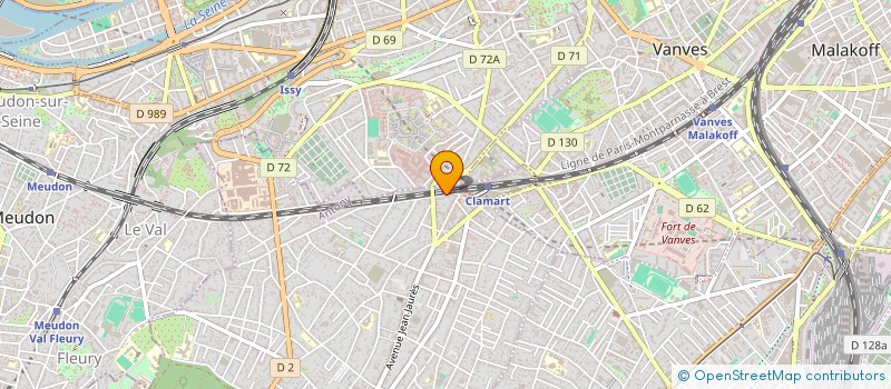 localisation de l'entreprise STELLA HOLDING à CLAMART