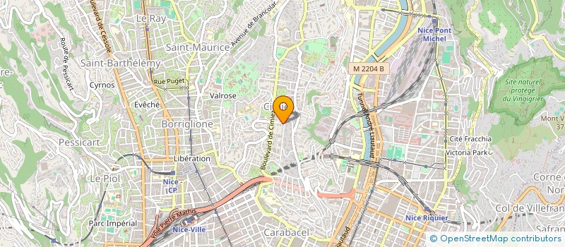 localisation de l'entreprise STELLA IMMOBILIERE BIHOREL à NICE